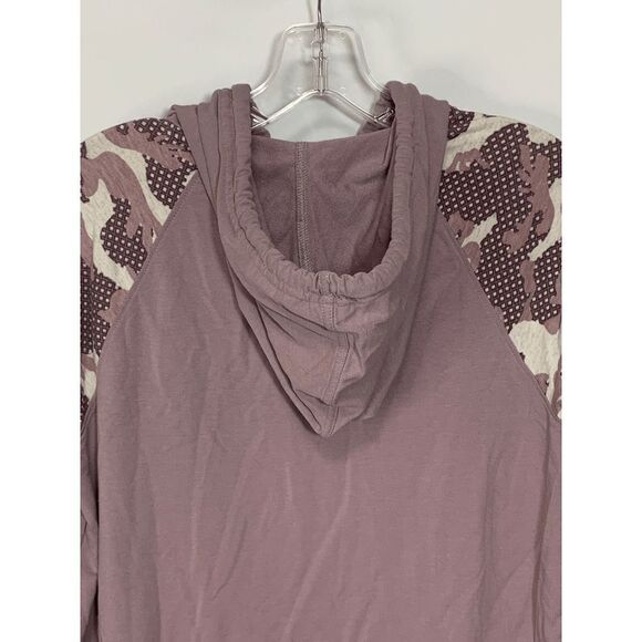 Natural Reflections Womens Hooded Sweatshirt Statement Graphic Purple Small - Picture 5 of 9